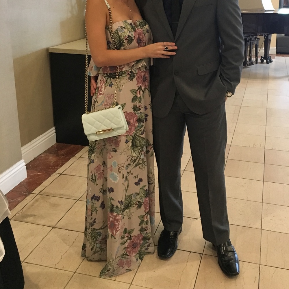 Lavender Floral Maxi Dress